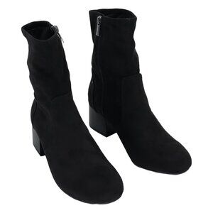 Kenneth Cole Reaction Road Stretch Block Heel Booties Black US 7M EU 37.5
